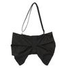 Elegant Large Capacity Bowknot Tote Fashion Zipper Handbag Pleated Bow Crossbody Bags  Travel