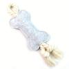 Felt Dog Bone Toy for Chewing and Teeth Cleaning Durable Pet Chew Toy for Small and Medium Dogs Multi-Color