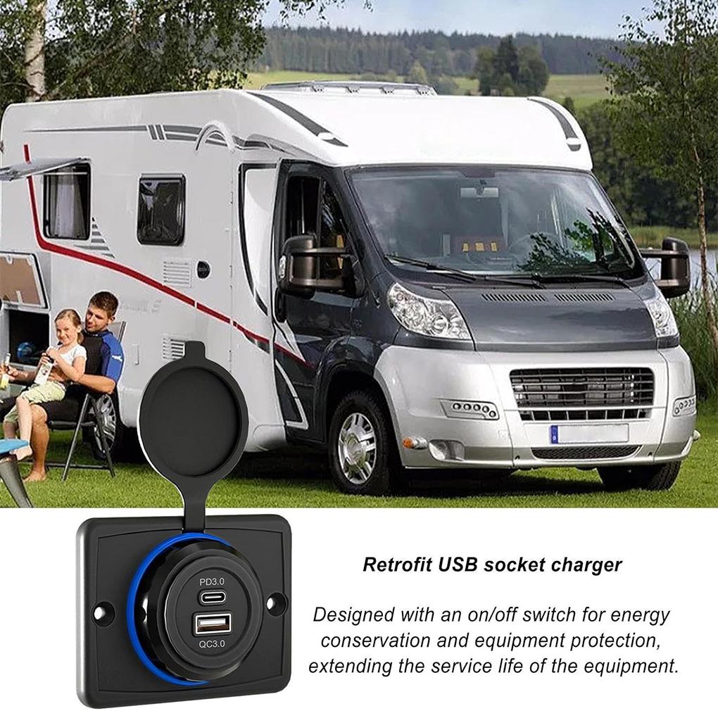 USB-Steckdose Ladesteckdose Steckdosenadapter Autoladegerät Energiesparsteckdose Ladeplatte Langlebig