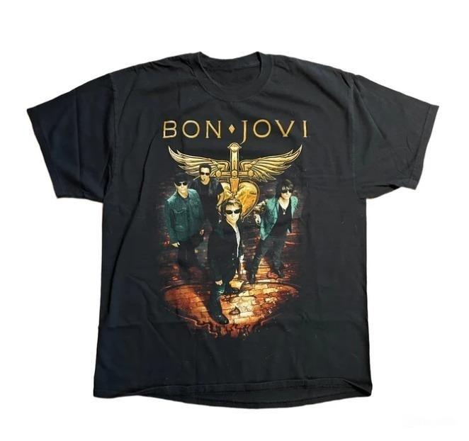 Bon Jovi 2011 Hanes Heavyweight Tour T-Shirt Unisex S