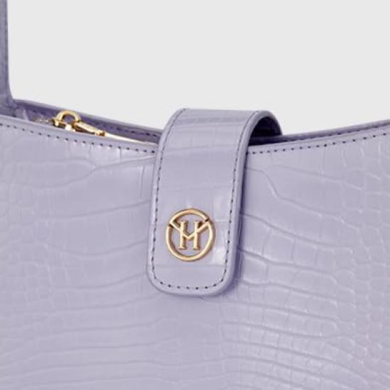 Shoulder bag for gift [VICTORIA HYDE] work, dating, parties, women's, small, fashionable, leather, handbag, women's bag, popular, (blue)