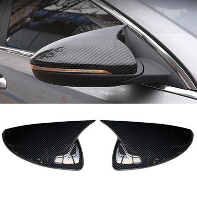 For KIA K3 Cerato Forte     Rearview Side Mirror Cover Wing Cap Exterior Door Rear View Case Trim Carbon Fiber