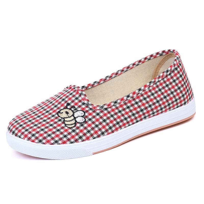 ****** and Autumn new old ******* cloth shoes women's non-slip flat heel s**t sole comfortable mother shoes in the elderly single shoes grandma shoes
