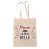 Tote Bag - PLANETEE - Manon the Most Beautiful - Natural Jute - Printed In France - Sturdy Handles
