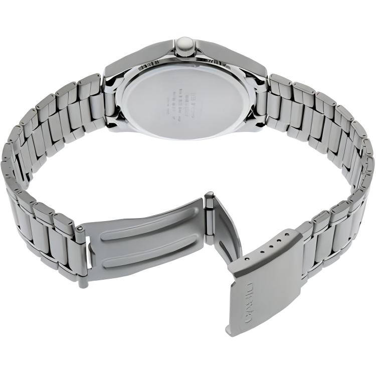 Casio Dress 50M Waterproof Fashion Style Quartz Movement Stainless Steel Strap 40Mm Watch Men Watches White MTP-1246D-7A