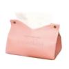 LOYELEY Tissue Box, Stylish Scandinavian Design with Cover, PU Leather, for Soft Packs, Interior Storage, Space-Saving Storage, Bathroom Storage