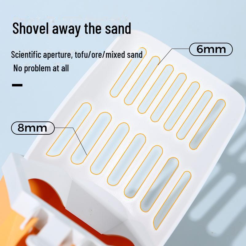 Integrated Cat Litter Scoop with Bag Storage - Pet Cleaning Tool