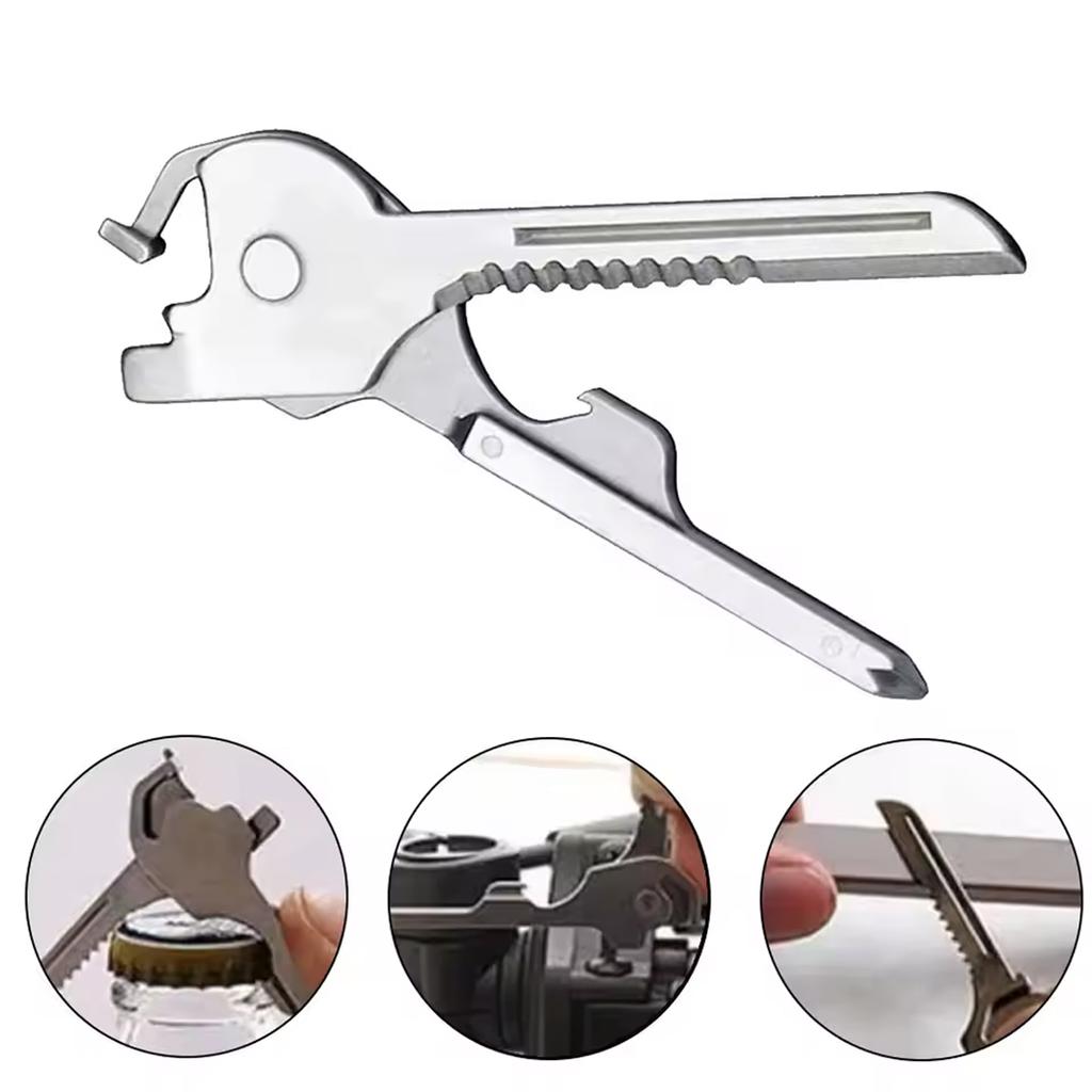 Universal 6 In 1 Utility Key Shape Multifunctional Tool Screwdriver Pocket Multi-use Gear Utility Outdoor Gadget Hand Tool