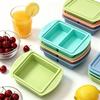Silicone  Tray With Lid Single Double Compartment Freezer Mold For Summer Drinks