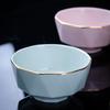 Jingdezhen Ceramic Gold-Rimmed Rice Bowl Set