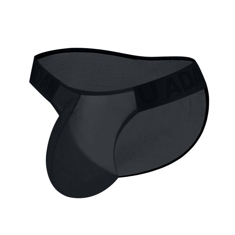 1/3-teilige sexy Herren-Slips, ultradünne transparente Unterwäsche aus Eisseide für den Sommer, geprägte Taillenbewegung ohne Spuren der Unterhose