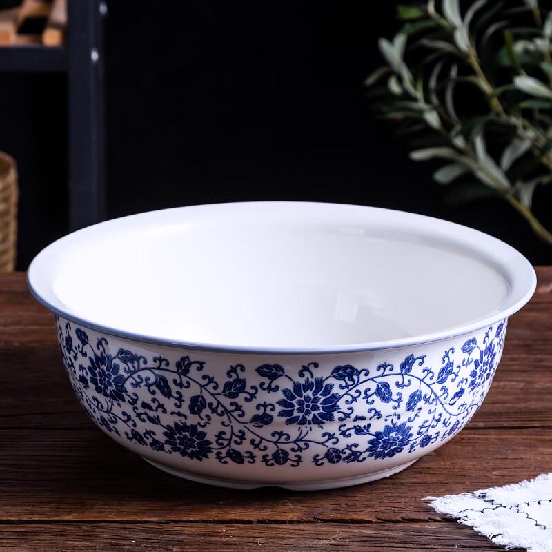 Naijiang Blue and White Porcelain Dough Mixing Bowl