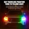 2pcs 12V RGB Car Led Strip Lights Flowing Turn Signal Lamp App Control Flexible Decorative Strip Waterproof DRL Day Running Lamp