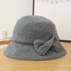 Autumn and Winter Hat Women's Bucket Hat Retro Versatile High Sense Bucket Hat Big Brim Washbasin Hat