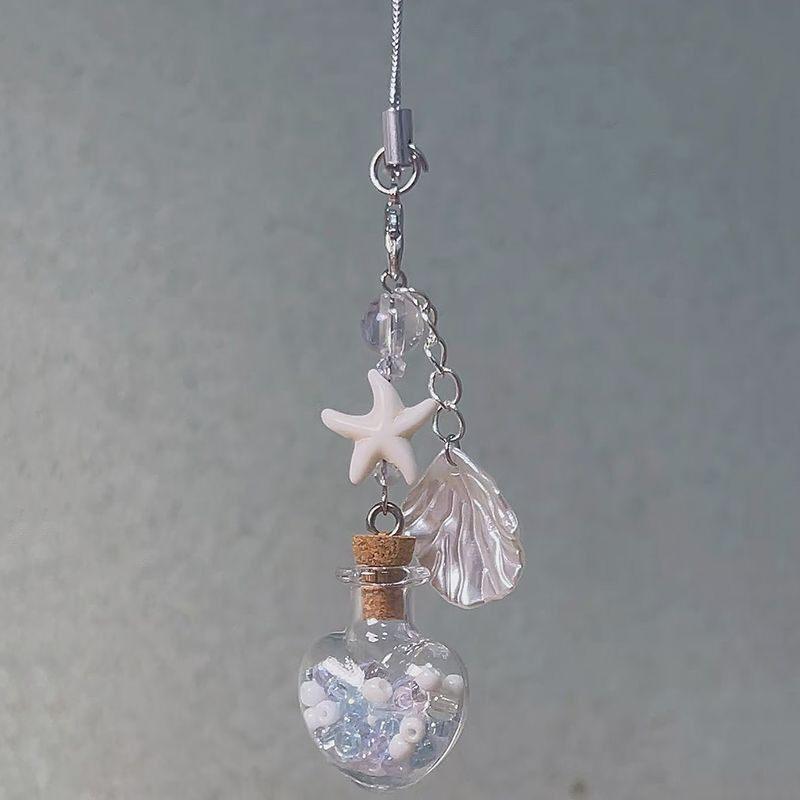 Jellyfish Star Lucky Leaf Wind Chime Keychain & Phone Lanyard Pendant