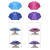 Head Umbrella with Elastic Band Anti-Rain Headwear Brolly Cap Waterproof Sunscreen Hat Umbrella Lightweight for Camping Hiking