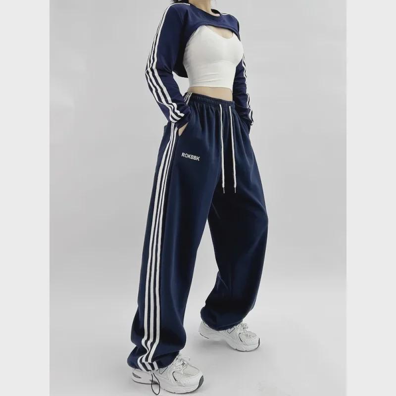 Pantaloni de trening coreeni retro Street Hip-Hop Jazz Dance pentru femei