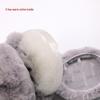 Extra Large Plush Foldable Unisex Warm Earmuffs - Cute Solid Color for Winter Cold & Frost Protection