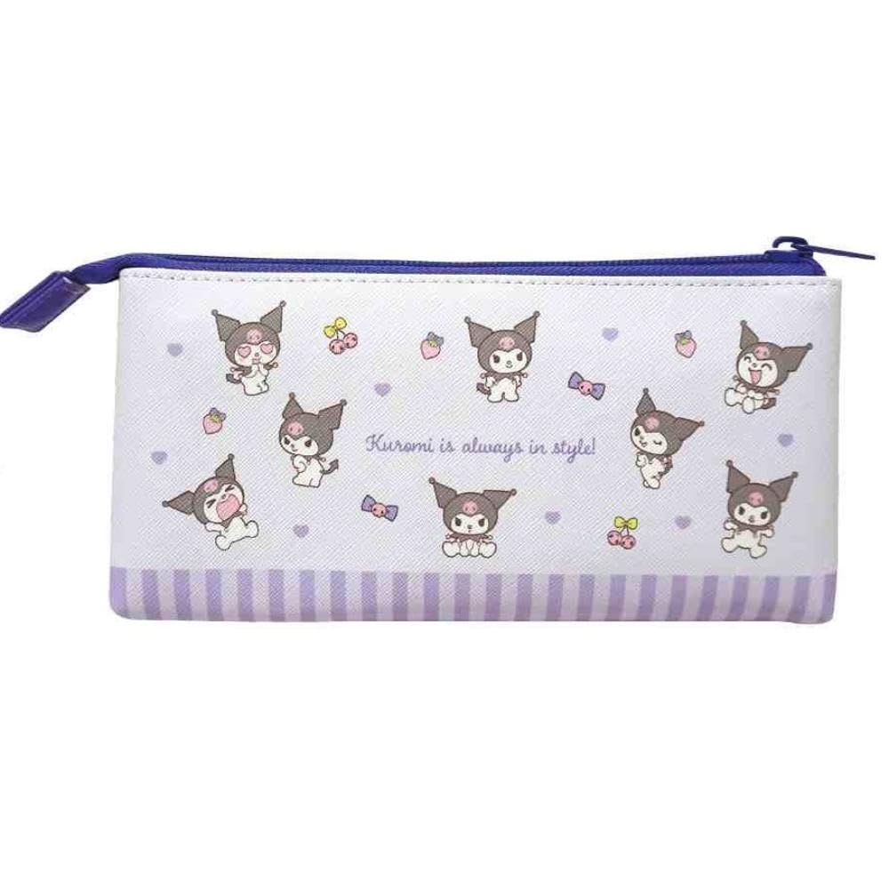 K Company Sanrio Characters Mesh Three-Pocket Pouch Kuromi CM3P1-KU