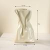 Creative Electroplated Silver, Milky White Vase, Ceramic Living Room Flower Arrangement Table Decor Light Luxury Style Vase, 1Pc