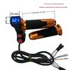 Blue Display Electric Vehicle Throttle Grip with Rice Grain Switch & 3-Speed Voltage Control