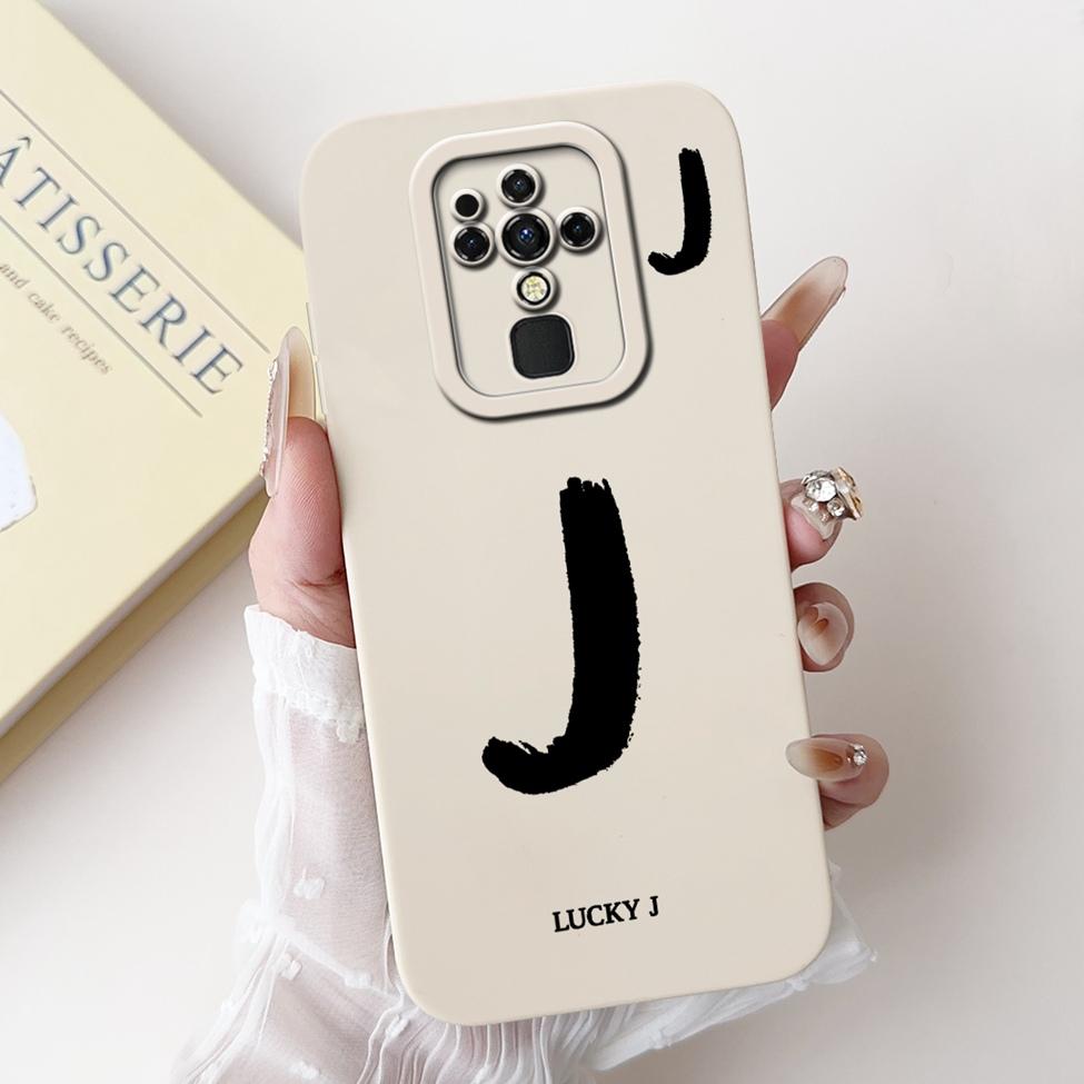 For Tecno Camon 16 16Pro CE7 CE7j CE9h Cover For Tecno Camon 16 Pro Case Simple Fashion Letters Pattern Design Silicone Bumper