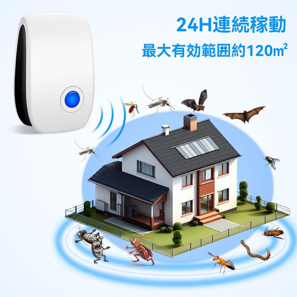 Wuguny Ultrasonic Rodent Quiet Operation Pest Control for 120 Sq M Quiet and Safe for Home or Office Use Effective Insect Repellent Instruction Manual