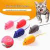 Vinyl Flocked Mouse Cat Toy with Sound for Kittens