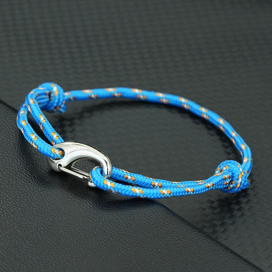 Stylish Rope Bracelet Men 8 Colors Hiking Paracord Braslet Adjustable Outdoor Motorcycle Cool Riding Hand Accessories Gift Joias