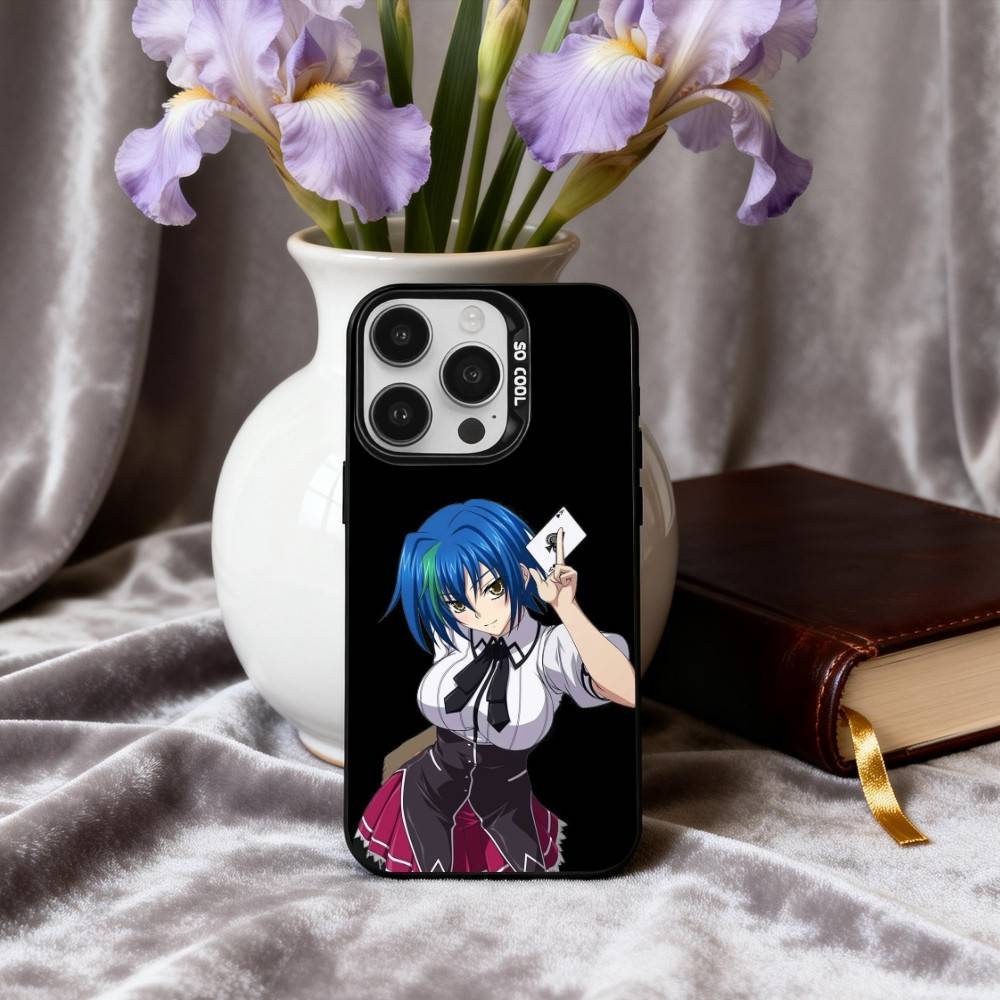 Anime E-Ecchi H-High S-School DxD Phone Case For iPhone17,16,15,14,13,12,11 Plus,Pro Max Black Candy Silver Plated Cover