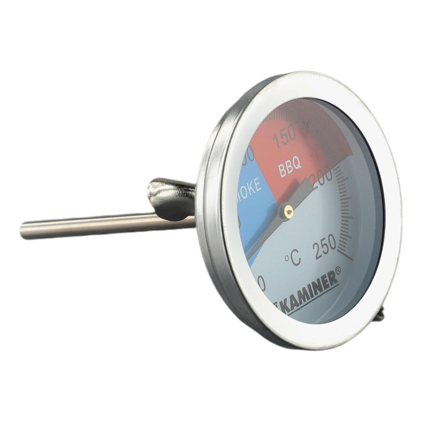 

Термометр для гриля-барбекю из нержавеющей стали аналоговый для газового гриля, коптильни, гриля, измеритель температуры 0-250℃, кухонные инструменты