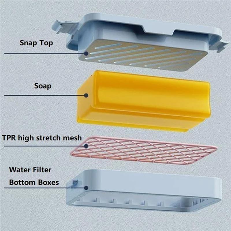 High Elastic Mesh Soap Bubble Box Multifunctional Foaming Soap Box Mesh Foaming Soap Box