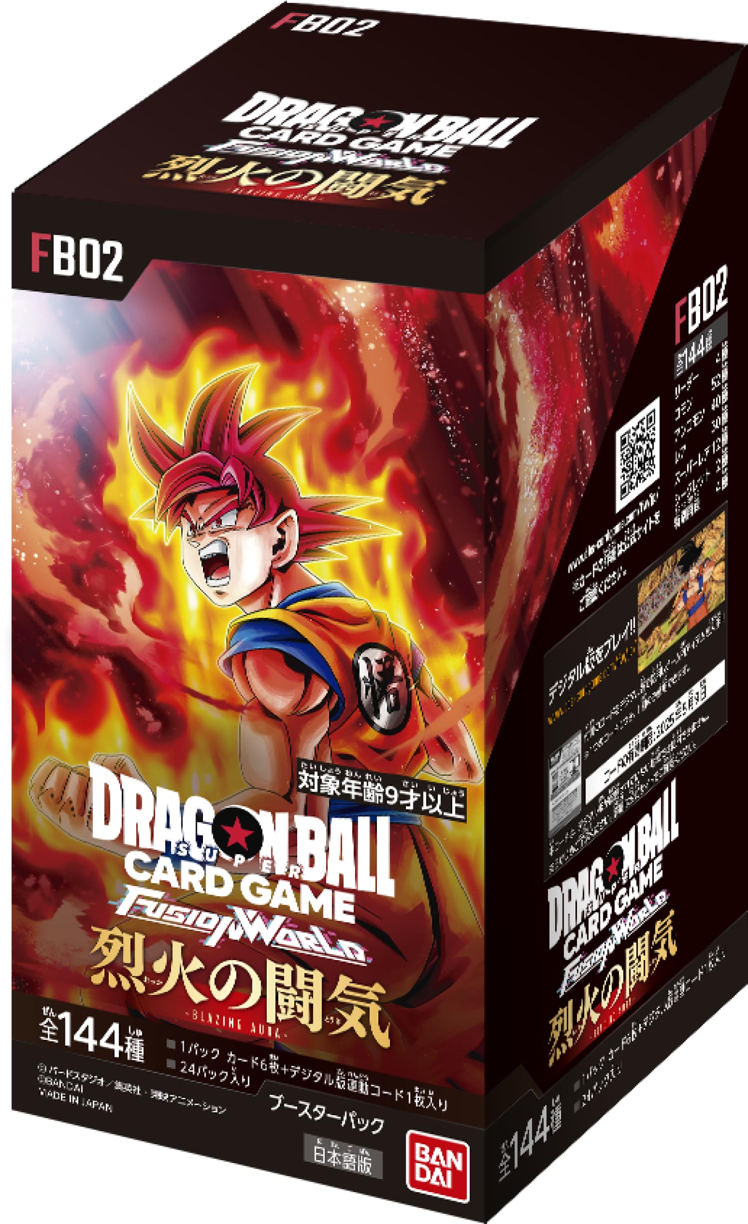 

BANDAI Dragon Ball Super Card Game Fusion World Booster Pack Recca no Touki 24 комплекта включены [FB02] (BOX)
