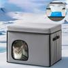 Cooling Cat House Foldable Cat Air Conditioning House Cold Sleeping Enclosure Pet Supply for Outdoor Balcony Apartment Bedroom