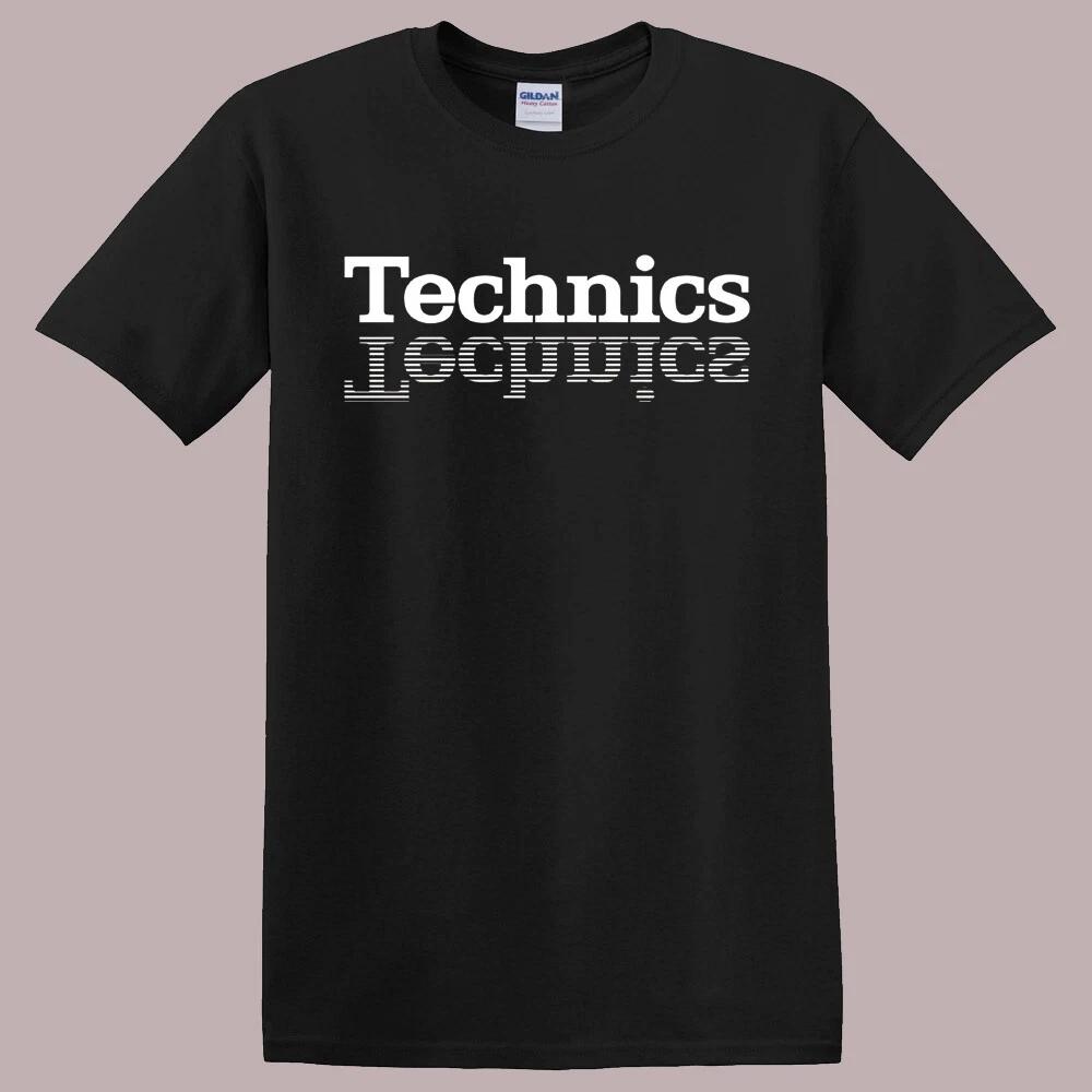 Technics Audio Men s Black T-Shirt Tee Top Unisex L