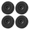 4 Pcs 1/10 RC Wheels 110mm Diameter 45mm Width 12mm Connector Rubber Plastic RC Short Course Trucks 
