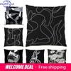 Black And White Simple Abstract Art Cushion Cover Home Decoration Sofa Living Room Pillowcase