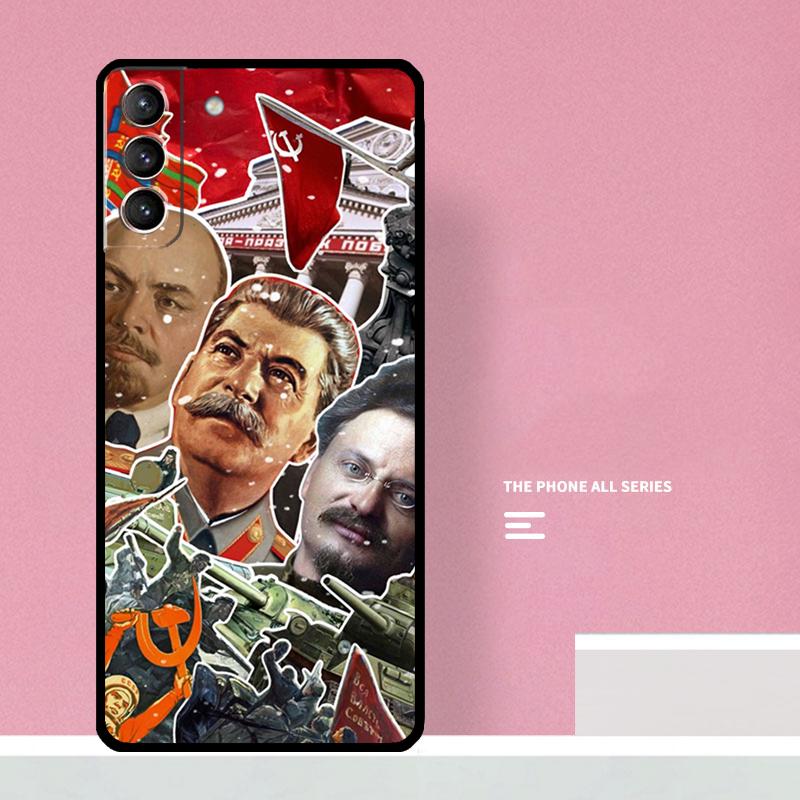 Stalin Soviet Case For Samsung Galaxy S23 S22 Ultra Plus S8 S9 S10 Plus Note 10 20 S21 FE S20 FE Cover