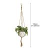 Handmade Flower Hanging Pot Rope Net Macrame Plant Hanger Flower Pot for Home Wall Decoration Courtyard Garden Planter Basket