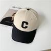 Schirmmütze Damen C-Buchstabe Paar Trend Großer Kopf Modehut Herren Frühling Internet-Berühmtheit Sport Sonnenschutz Baseballkappe
