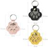 3 Pcs Cat/Dog Fur Storage Keychain, Cute Leather Paw Keychain Pet Hair Keepsake Keyring, Unique Memorial Collection Key Chain, Pet Memorial Gifts