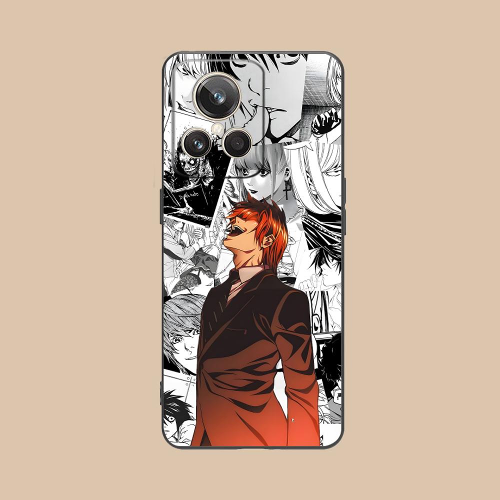 Death Note Kira Light Mobile Phone Case for Realme 15 14 13 12 11 10 9 Pro Plus T i Lite 5G Colorful Printing Cover Luxury Cover