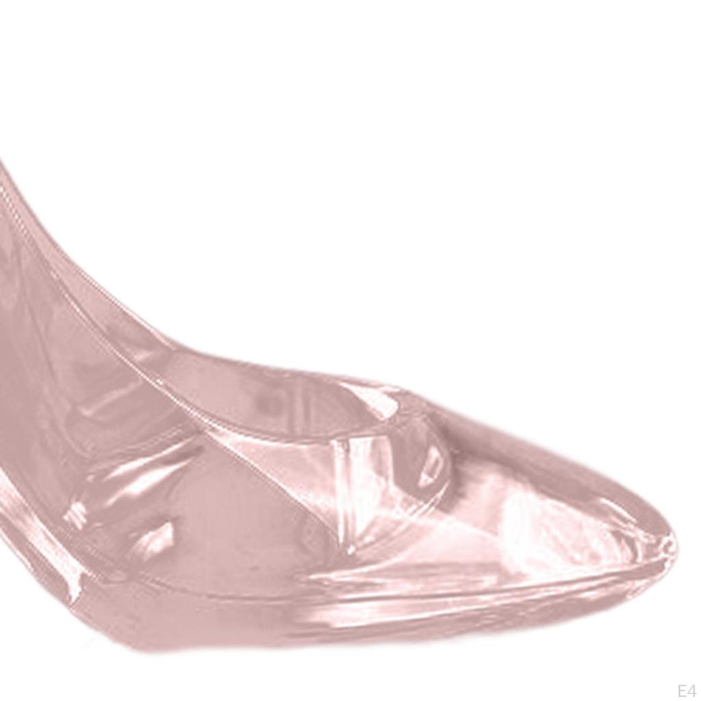 Acrylic Shoes Ornaments Transparent Princess Figurine Slipper Candy Holders Home Decor for