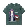 275 GSM Gewaschene T-Shirts 100% Baumwolle Frieren V2 Mimic Brustangriff Druck Unisex Schweres Baumwoll-T-Shirt