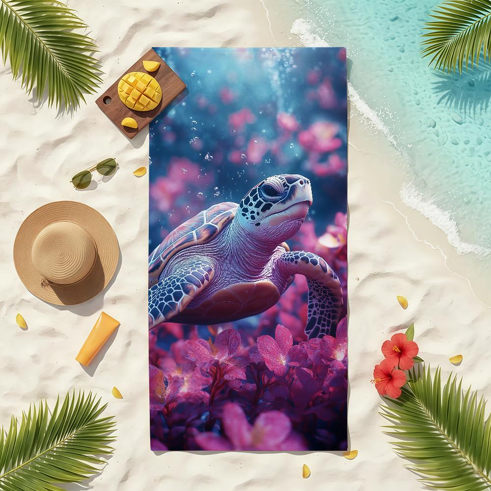 Sea Turtle Towel Soft Pool Gift For Travel Gym Shower Camping Quick Dry Sports Beach Towels