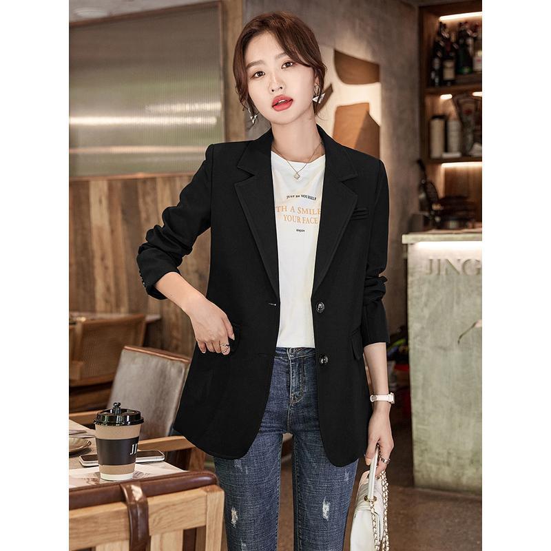 Women's Velvet Thick Quilted Blazer - Petite, Casual Design for Autumn/Winter 2025