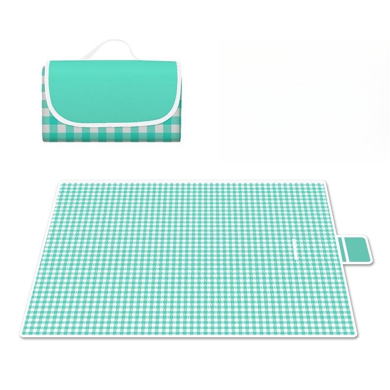 

1PC 150x150cm Picnic Blanket Beach Mat Washable Lightweight with Handle Red Checkered for Hiking Travelling Outdoor Camping Park 150x150cm світло-зелений колір