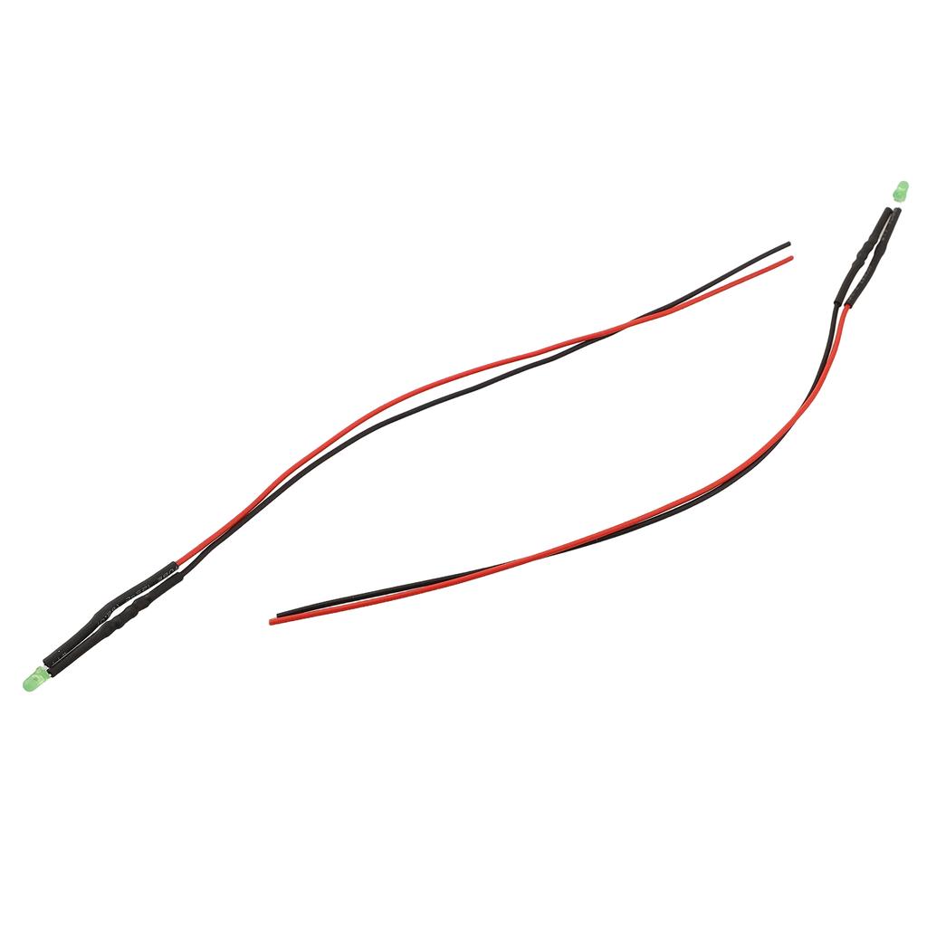 3mm LED Emitting Diodes 12V LED Lights 7.87 Inches Wire Length DC LED Bulbs Indicator LED Light Beads DIY Projects