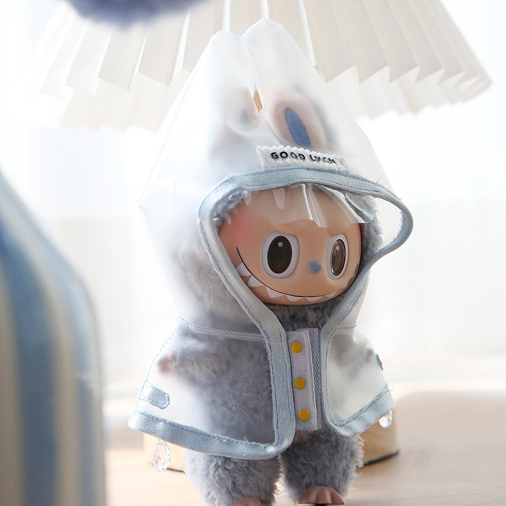 For 17cm Labubu Doll Clothes Fashion Clothes Raincoats Doll Clothes Color Match Clothes Dolls Accessories Cute Decoration Little Clothes