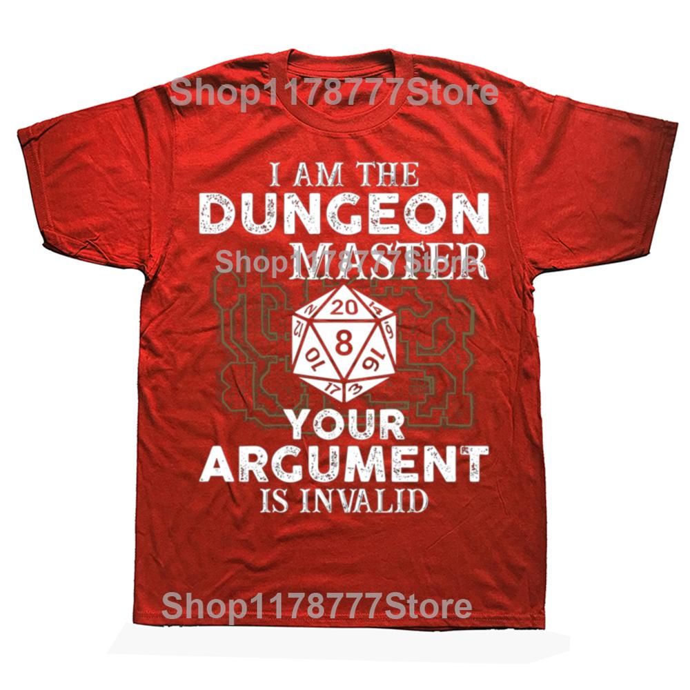 Funny Dungeons and Dragons Dungeon Master T Shirts Cotton Streetwear Short Sleeve Birthday Gifts Mens Clothing Oversized T Shirt